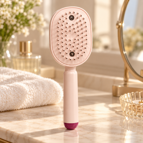 Electric spray air cushion comb in Pink