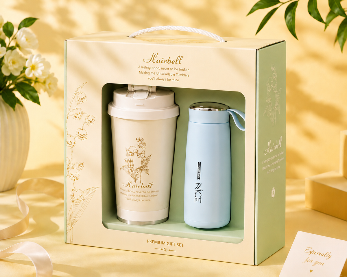 Naicbell gift set White and Sky Blue