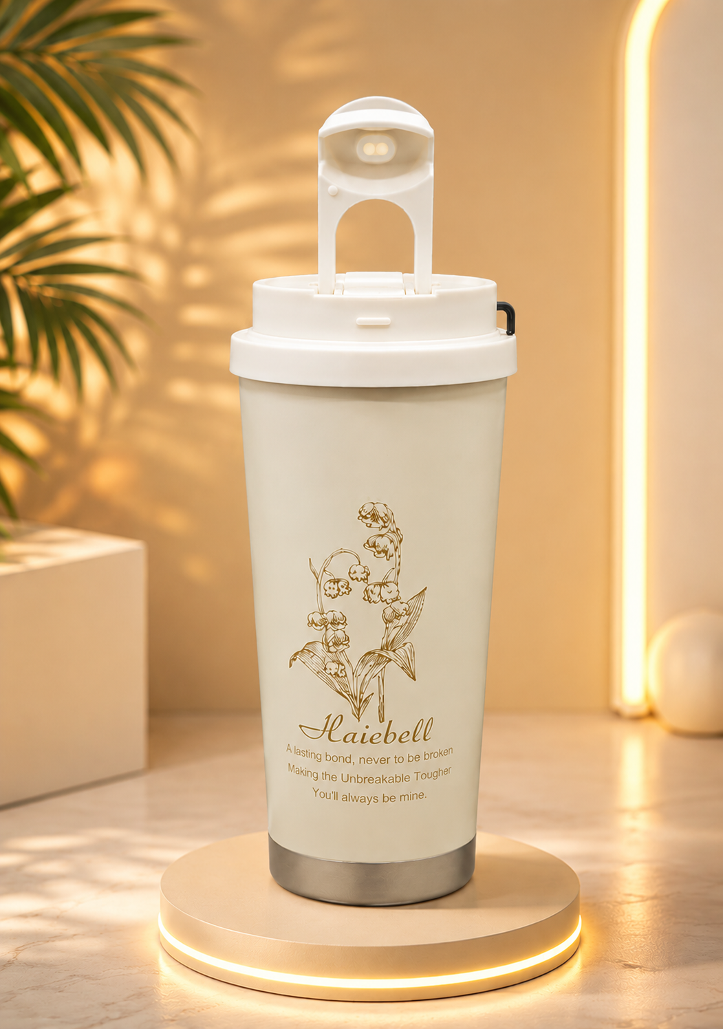 Naicbell floral insulated tumbler - White