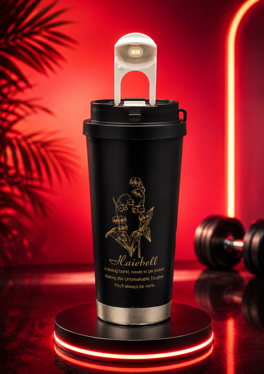 Naicbell floral insulated tumbler - Black