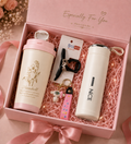 Especially For You gift box Pink tumbler White flask