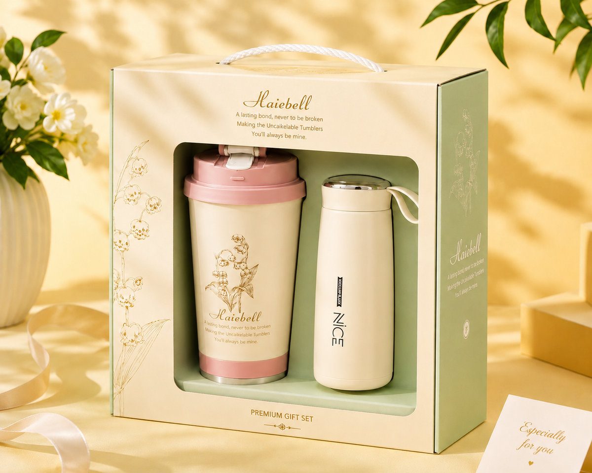 Naicbell gift set Pink and Cream